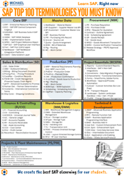 SAP Top 100 Terminologies You Must Know